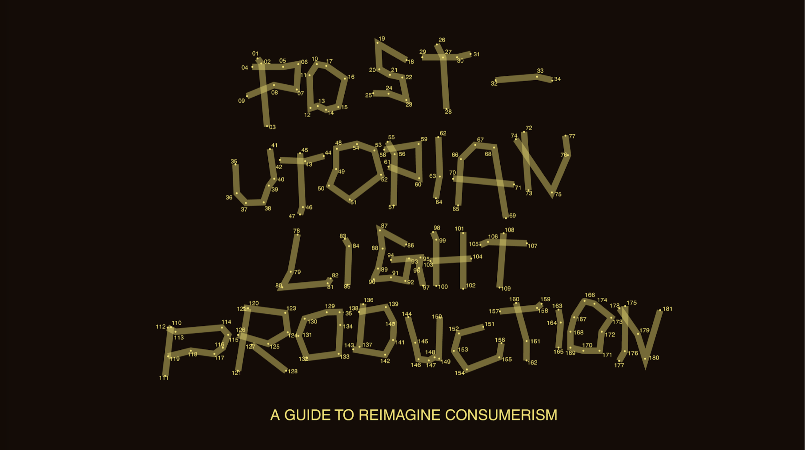 Post-Utopian Light Production Physical Computing Installation Preview